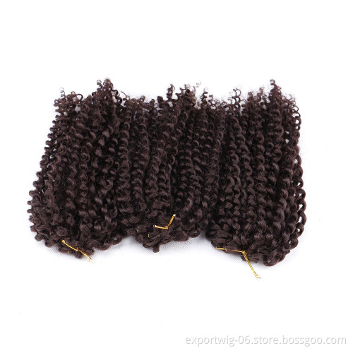 China supplier afro curl marley braid hair crochet braids synthetic hair extension crochet curly hair